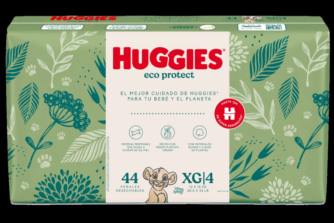 Huggies® presenta Eco Protect, su nueva línea de pañales más sostenibles que cuidan la piel del bebé y ayudan a proteger el planeta